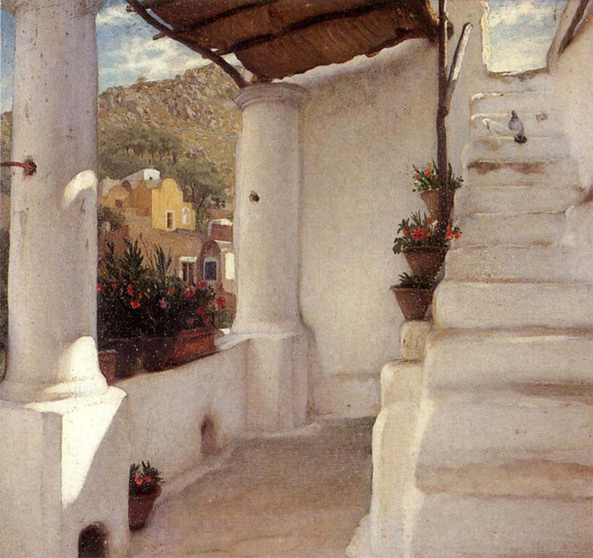 The Staircase of a House at Capri